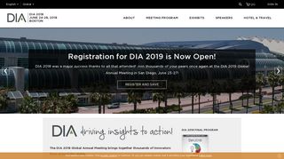 DIA - DIA 2018 Annual Meeting - Drug Information Association