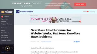 New Mass. Health Connector Website Works, But Some Enrollees ...