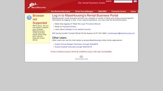 Log In - MassHousing's Rental Portal