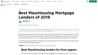 Best MassHousing Mortgage Lenders of 2019 - NerdWallet