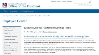Elective Deferral Retirement Savings Plans | University of ...