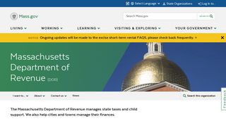Massachusetts Department of Revenue | Mass.gov