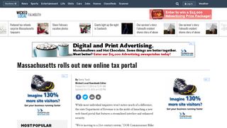 Massachusetts rolls out new online tax portal - Falmouth Bulletin