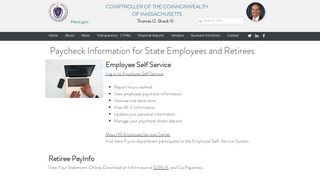 Paychecks - State Employees | Comptroller of the Commonwealth of MA
