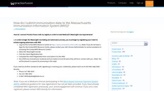 How do I submit immunization data to the Massachusetts ...