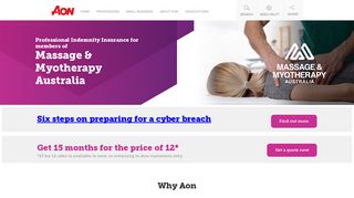 Massage & Myotherapy Australia - Aon Insurance