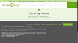 Book an Appointment – Massage Green SPA