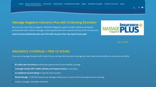 Massage Magazine Insurance Plus | Hand & Stone Careers