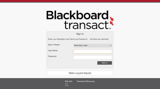 MASS BAY BUC$ ONE Card Home - Blackboard