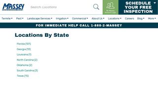Locations By State | Massey Services, Inc.