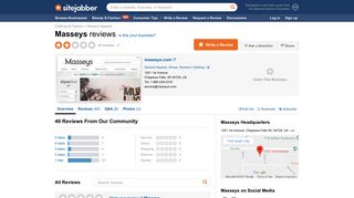 Masseys Reviews - 38 Reviews of Masseys.com | Sitejabber