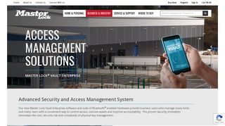 Access Management Solutions Master Lock ® Vault Enterprise