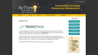 MasterTrack | ReThink Mathematics