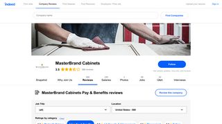 Working at MasterBrand Cabinets: 205 Reviews about Pay & Benefits ...