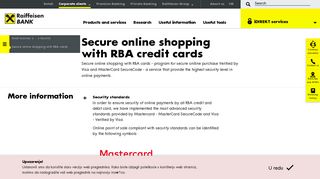 Secure online shopping with RBA cards - Raiffeisenbank Hrvatska