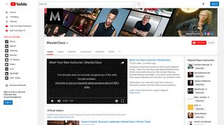 MasterClass - YouTube