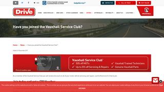 Vauxhall Service Club | Drive Vauxhall