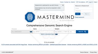 Mastermind - Comprehensive Genomic Search Engine