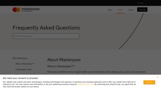 Frequently Asked Questions by Consumers | Masterpass account