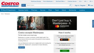 Masterpass | Costco