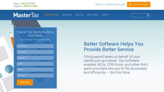 Payroll Tax Software for Tax Service Providers | MasterTax