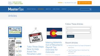 Payroll Tax Software Blog | MasterTax