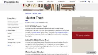 Master Trust - Investopedia