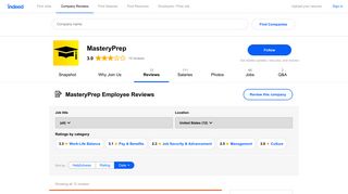 Working at MasteryPrep: Employee Reviews | Indeed.com