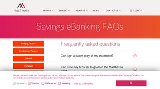 Masthaven Bank - Frequently asked questions about ebanking