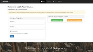 Mobile Asset Solutions - MasTrack