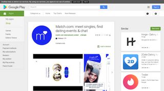 Match.com: meet singles, find dating events & chat – Apps on Google ...