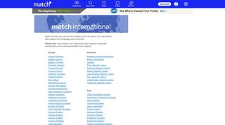 Match International - Match - Find Singles with Match's Online ...