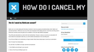 How do I cancel my Match.com account? - HowDoICancelMy.com