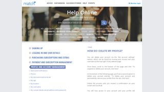 How do I delete my profile? - Help Online | How can we ... - Match.com