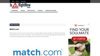 Match.com | Is Down Right Now USA