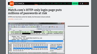 Match.com's HTTP-only login page puts millions of passwords at risk ...