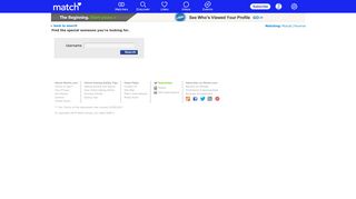Username Search - Match - Find Singles with Match's Online Dating ...