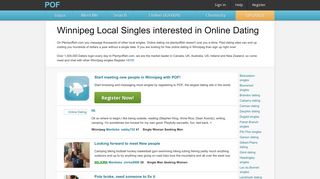 Winnipeg Online dating chat, Winnipeg match, Winnipeg Singles ...