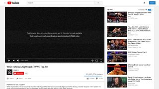 When referees fight back - WWE Top 10 - YouTube