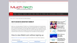How to view match.com without signing up (view match.com profiles ...