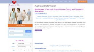 Australian Matchmaker: Spice of Life Online Singles Australian Men ...