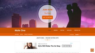 «Mate One» - Online dating site