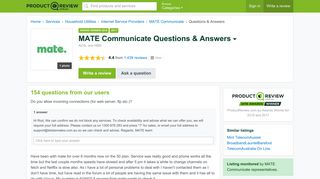 MATE Communicate Questions & Answers - ProductReview.com.au