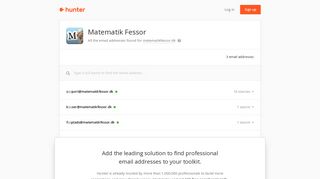 Matematik Fessor - email addresses & email format • Hunter - Hunter.io