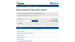 login-mater-careers, Mater Jobs - Careers at Mater