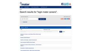 Login Mater Careers - Mater Jobs