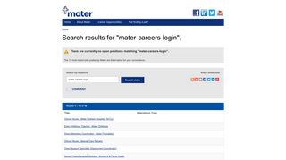Mater Careers Login - Mater Jobs
