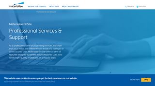 Professional Services & Support | Materialise OnSite