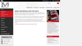 MFTA - About Materials for the Arts - NYC.gov