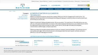 Careers at Materion Corporation - Employment & Job Opportunities